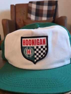 Hoonigan Green and White Patch Baseball Cap